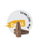 5,6  .224  40 gr. tipless 50 Stück